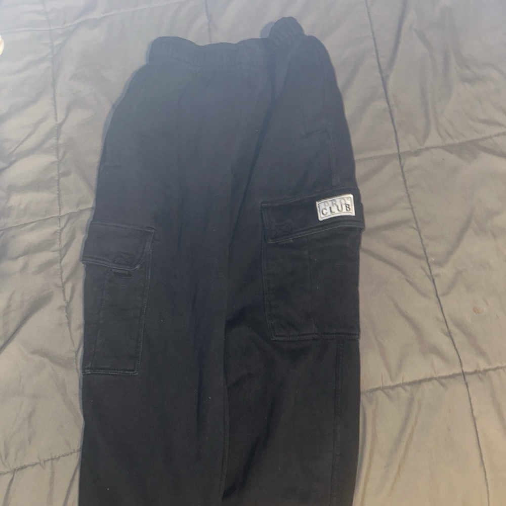 Black PROCLUB Cargo Sweatpants, Lightly used but Comfy
